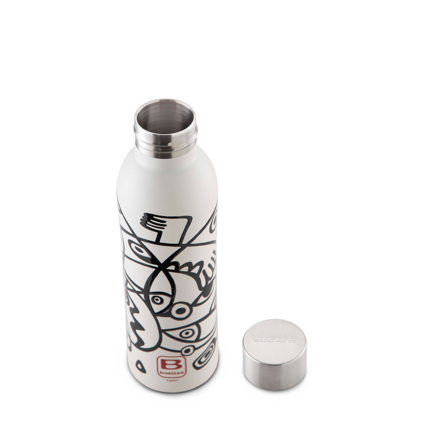 [한정판] 부가티 스텐트윈보틀 보온병 500mL (마티스트 블랙앤화이트) MT500IS/01 - 상세 이미지 3