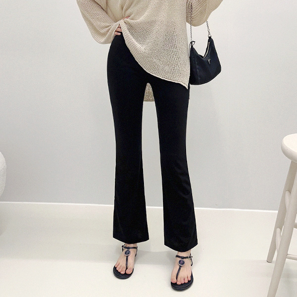 기본 부츠컷 밴딩 팬츠 슬림핏 데일리룩 원데이핏 ONeday fit - 상품 이미지