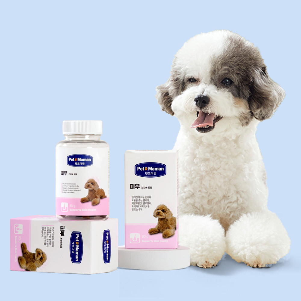 펫또마망 프리미엄 강아지 영양제 면역력 피부+모발, 80g, 4개