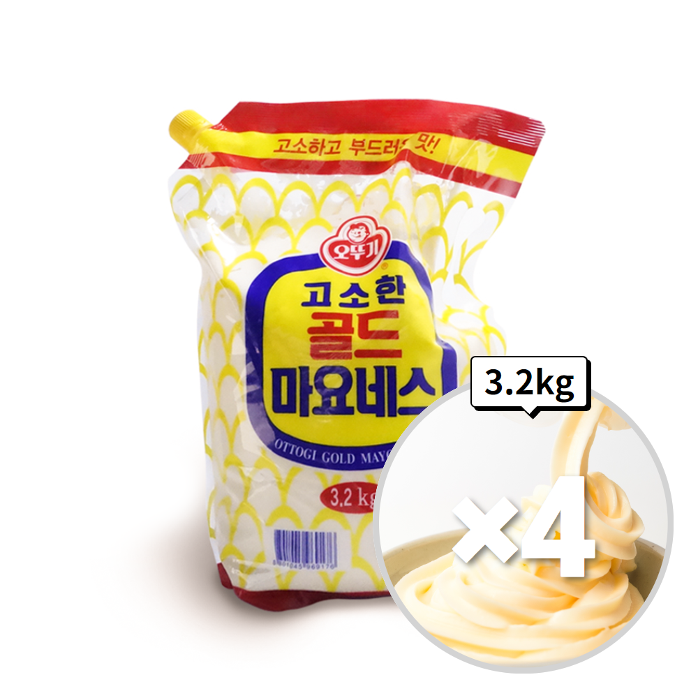 오뚜기 골드 마요네즈 3.2kg, 4개