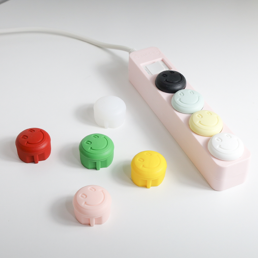 아텍스 국산 콘센트 안전커버 마개 보호 파스텔컬러 20개 1세트