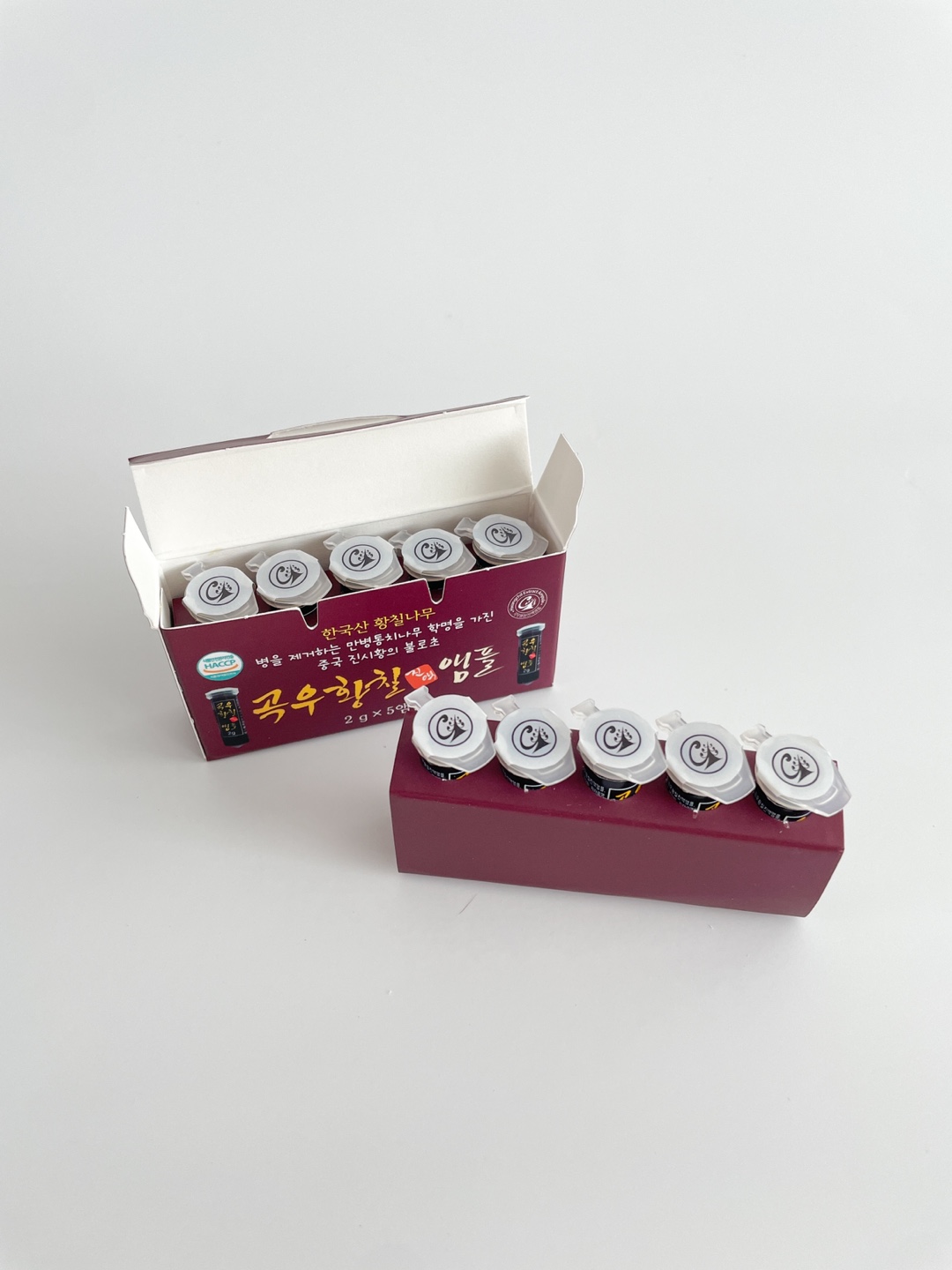 곡우황칠진액 앰플 1box 50개 휴대용 선물 고농축 엑기스 황칠나무 효능 숙취해소제 주량부스터 - 상세 이미지 5
