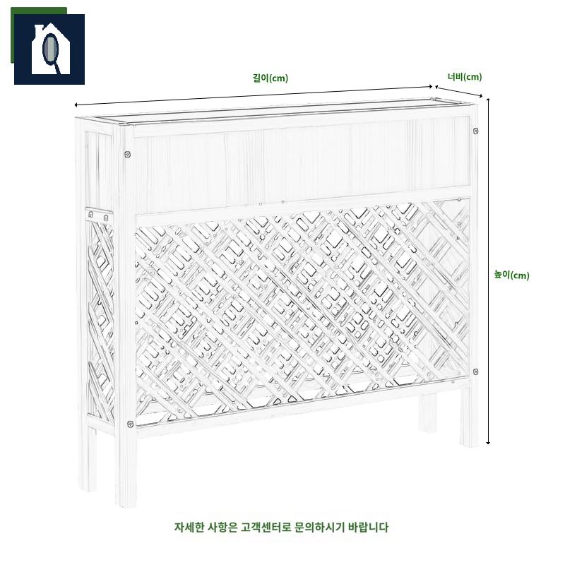 파티션 공간분리 매장 인테리어 화분 사무실 수성 칸막이 부식방지 - 상세 이미지 4