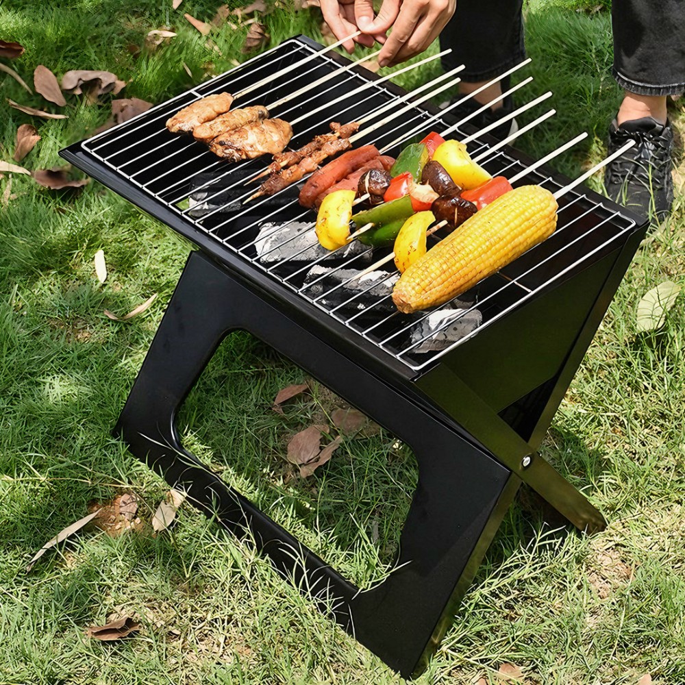 경량 접이식 화로대 석쇠 바베큐그릴 캠핑 숯불 스텐드 화롯대