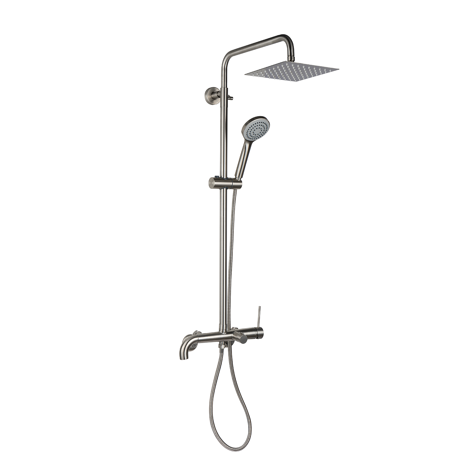 비반트 S-VAR4001 MS 해바라기 샤워수전 레인샤워수전 무광니켈 SUS304 - 상품 이미지