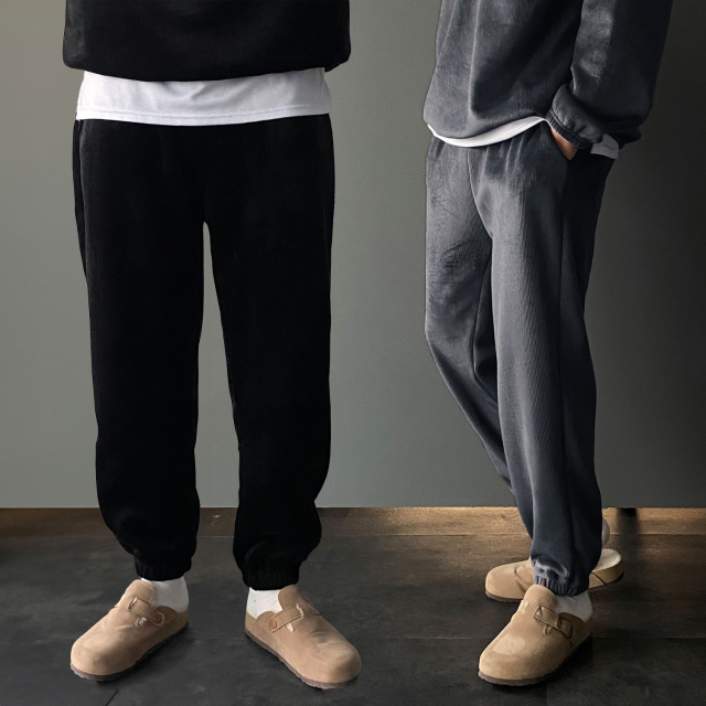 1+1 남자골덴조거팬츠 벌룬조거팬츠 허벅돼바지 - 상품 이미지