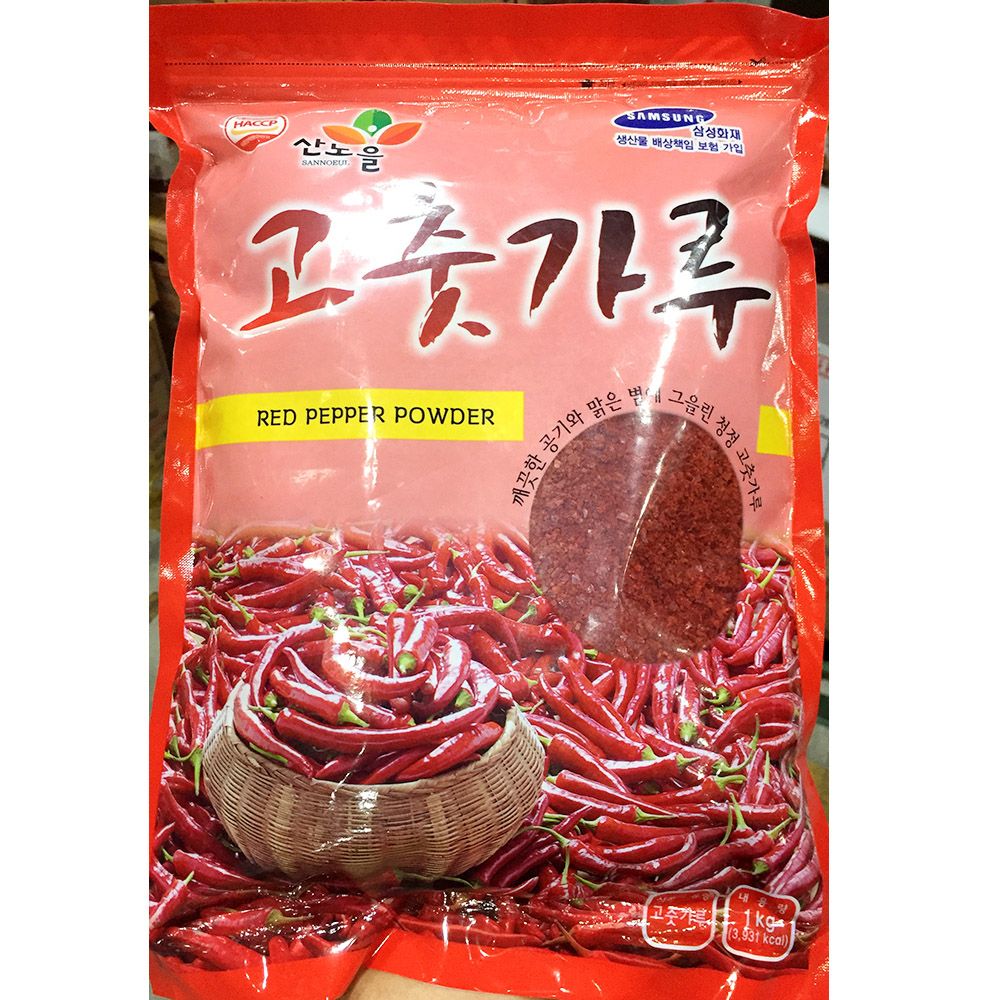 고춧 고춧가루 가루 고추가루 산노을 1kg 고추 김치용 업소용 분말 식당 : 퍼니메이커