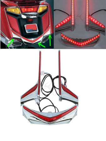 [해외]혼다 골드윙 GL1800 F6B 튜닝호환 리어 테일박스 LED 브레이크 라이트 2012-2017