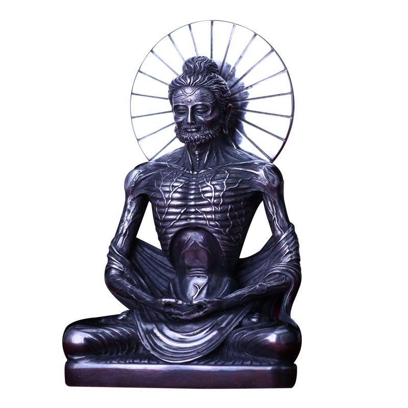실버 석가모니 불교 부처님 조계종 가정용 부처님상 명상 7.8CM 앤틱 - 상세 이미지 5