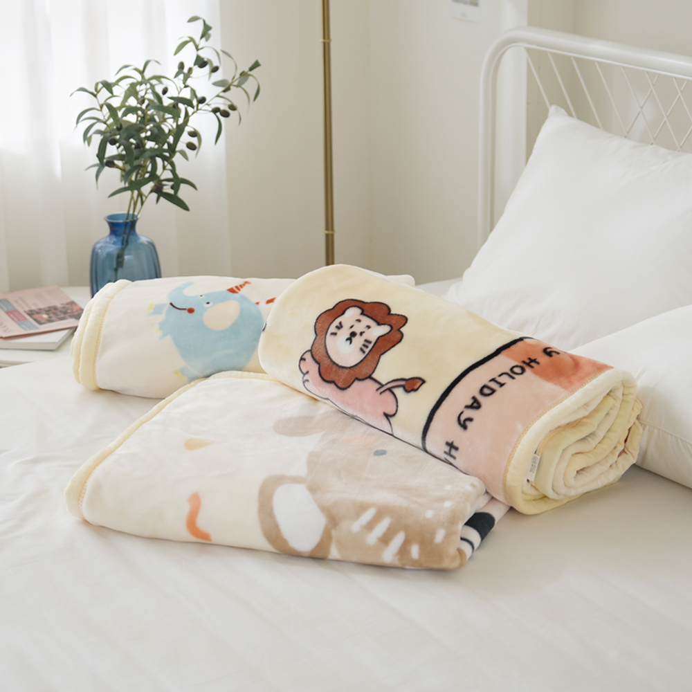 더베딩샵 양면 밍크이불 캐릭터담요 두꺼운 무릎 담요 블랭킷 극세사 이불 블랑킷