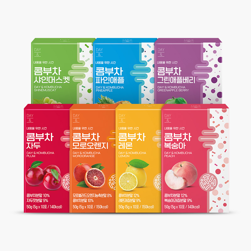 참앤들황토농원 데이앤 콤부차 30포 2박스(총 60포)+보틀 1개