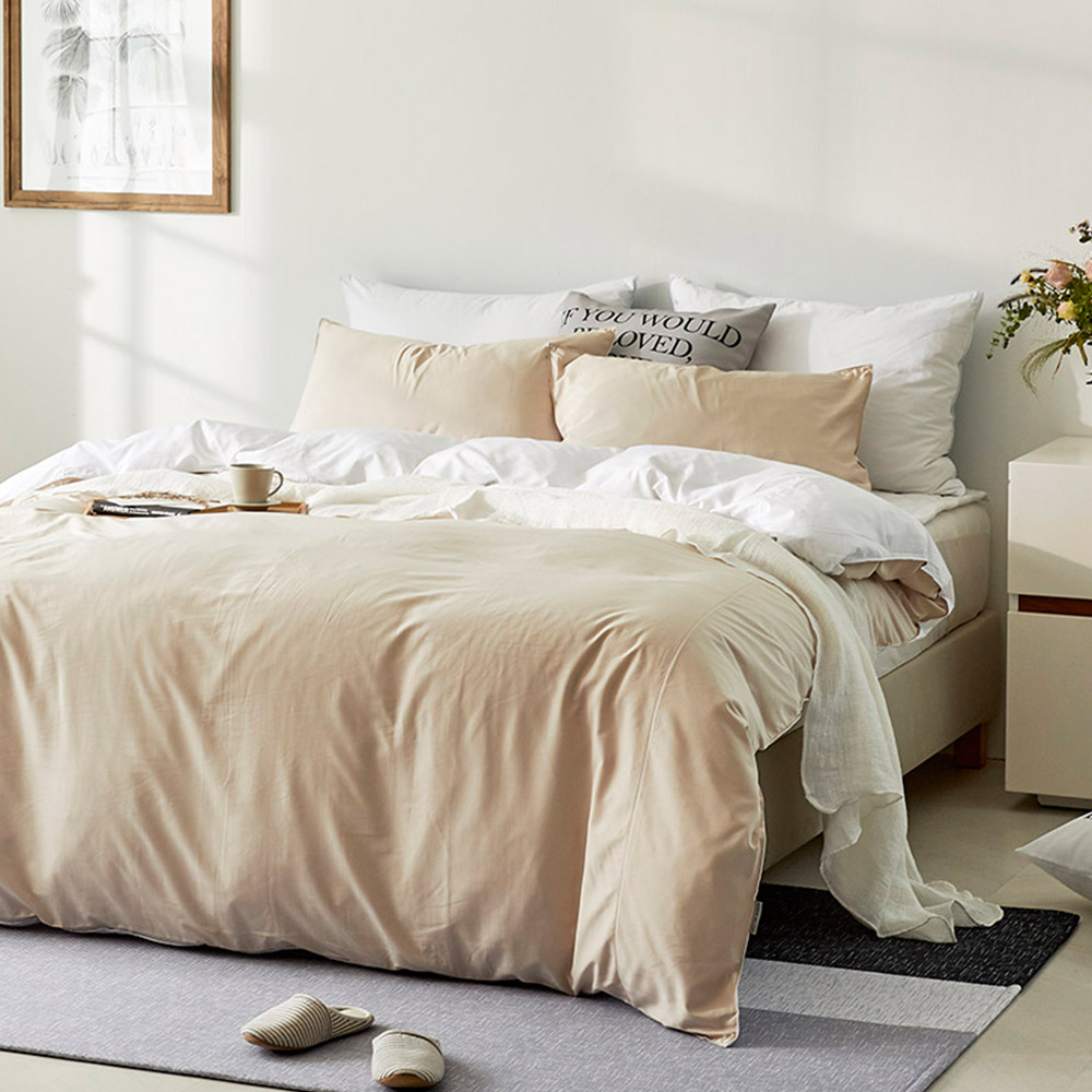 호텔침구 모달 이불세트 알러지케어 사계절 신혼 그레이화이트 침구세트 Q