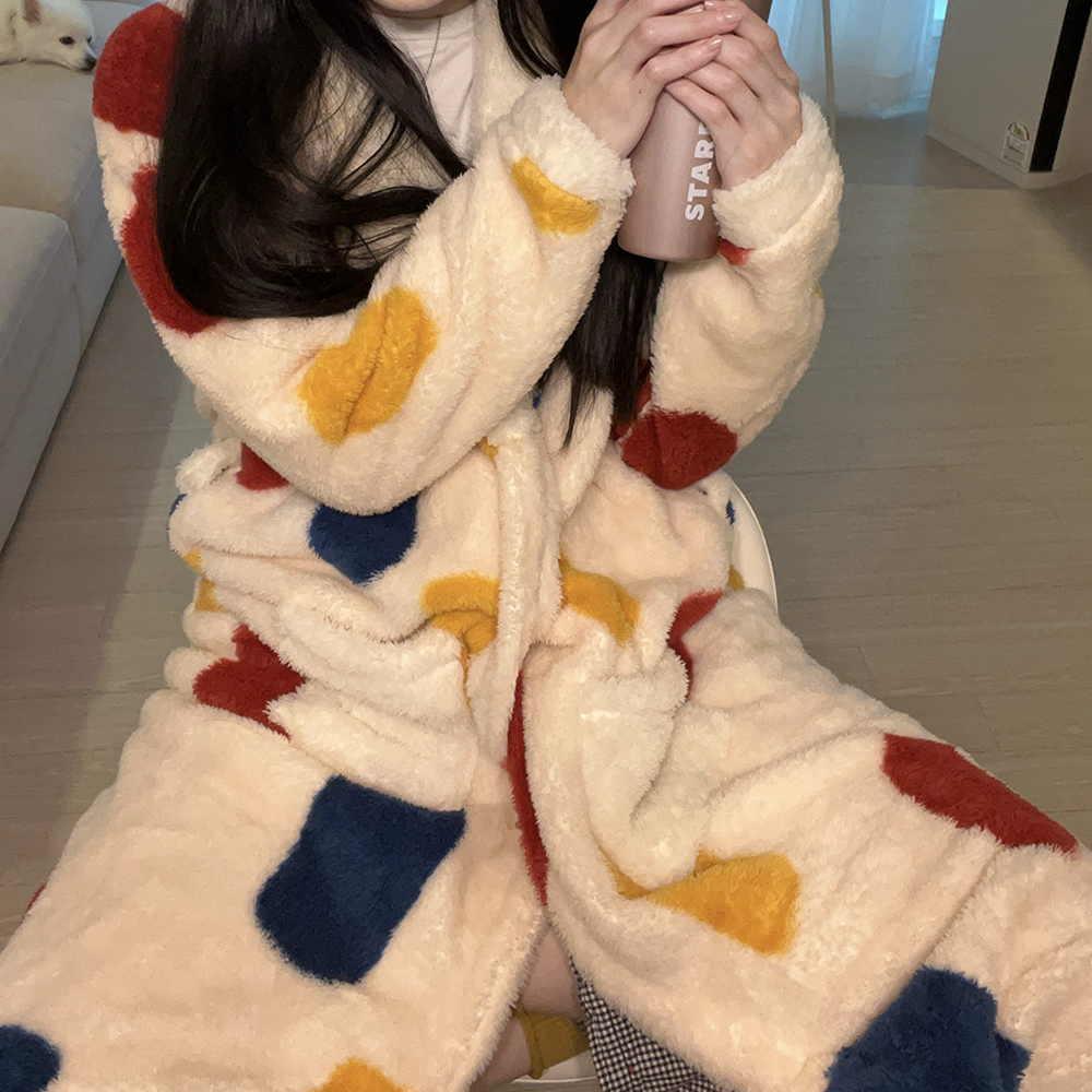 미코허그 호텔 로브 샤워 목욕 가운 극세사가운 - 상세 이미지 5