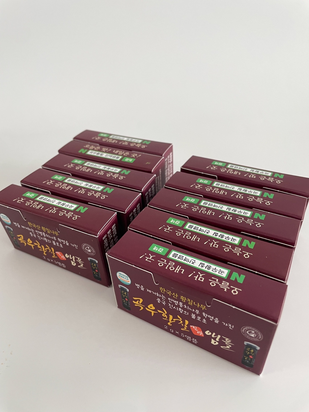 곡우황칠진액 앰플 1box 50개 휴대용 선물 고농축 엑기스 황칠나무 효능 숙취해소제 주량부스터 - 상세 이미지 4