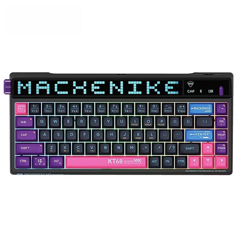 MACHENIKE KT68 스마트 스크린 무선 블루투스 게임용 기계식 키보드 - 상품 이미지