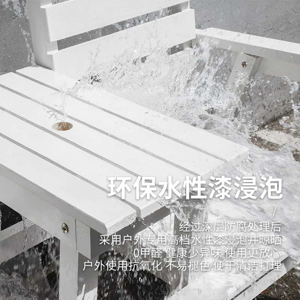 야외 티테이블 원목 부식방지 정원 발코니 벤치 - 상세 이미지 5