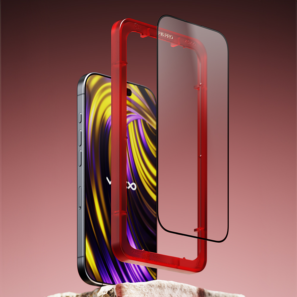 빅쏘 4D 풀커버 강화유리 필름 아이폰16 프로, 1매입