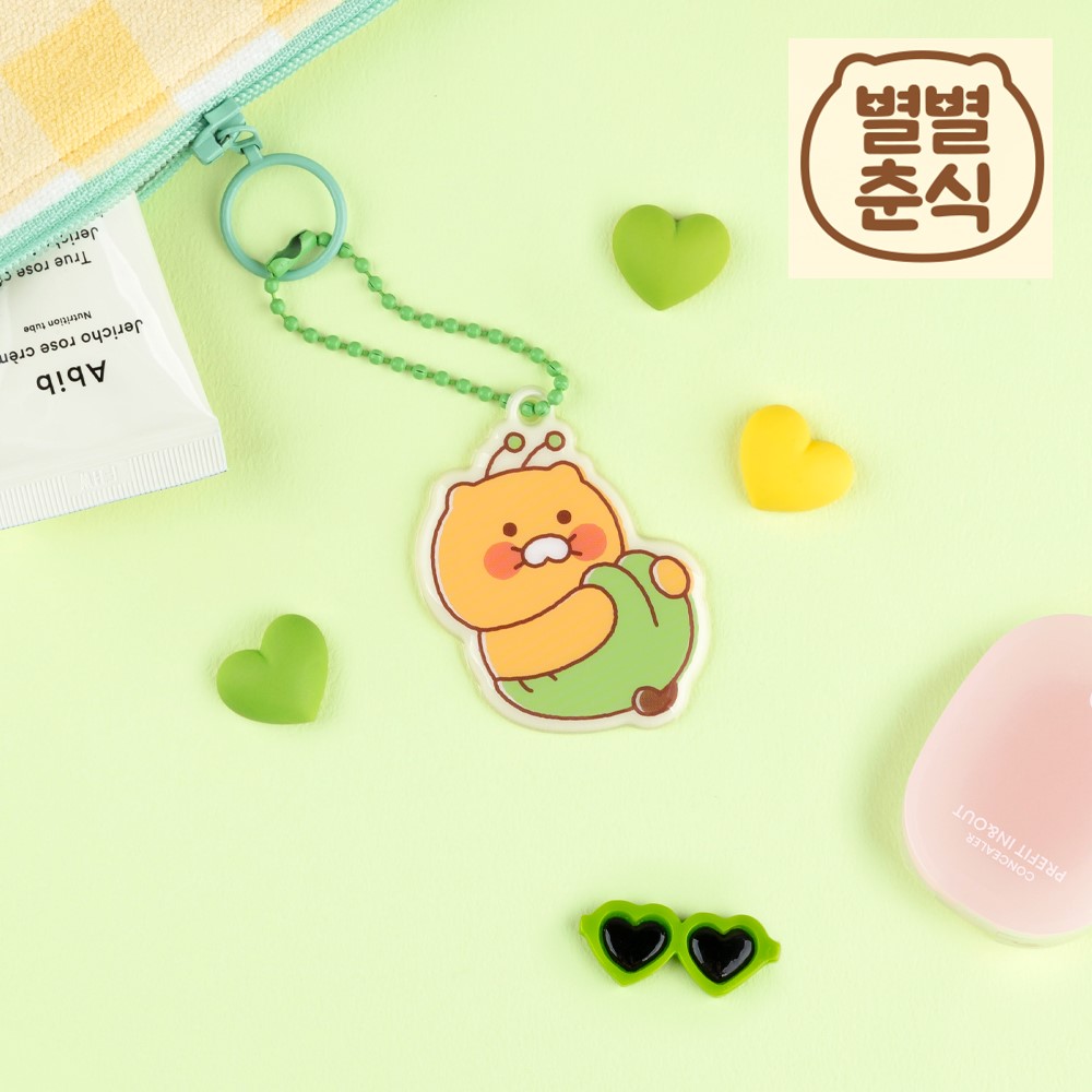 춘식이 키링 굿즈 키홀더 PVC 귀여운키링 폭신한 선물 방구석 - 상세 이미지 2