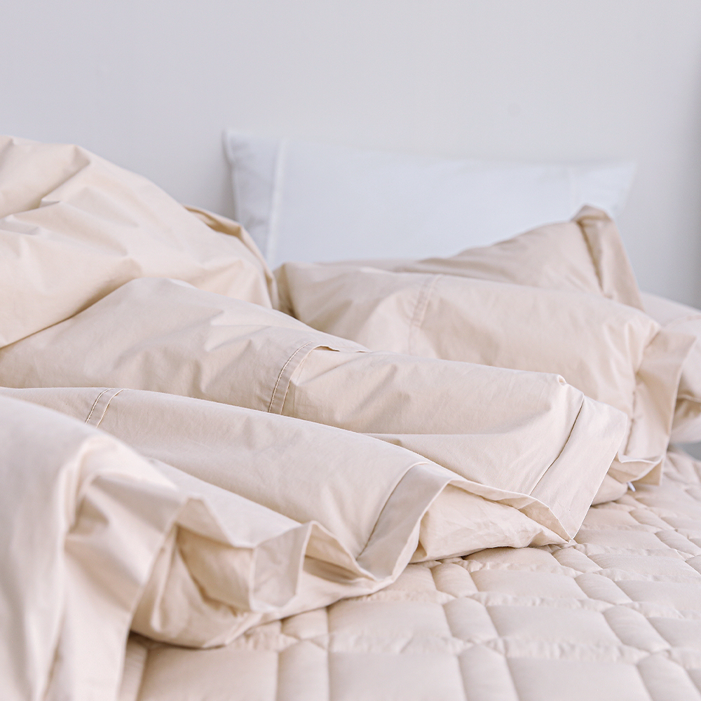 호텔이불 양면 고밀도 사계절이불 슈퍼싱글 퀸 옥수수솜 신혼침구 베이직 차렵