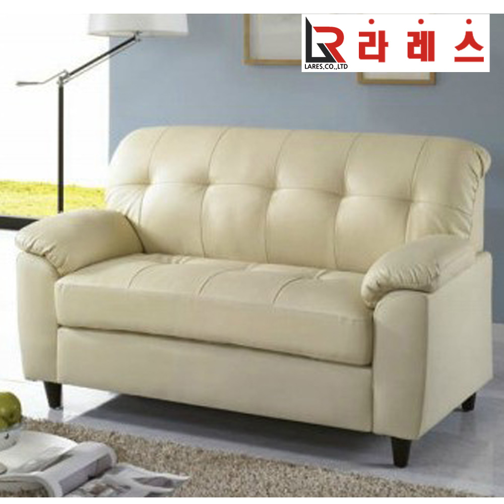 네이미 가죽 2인 소파 - 상품 이미지