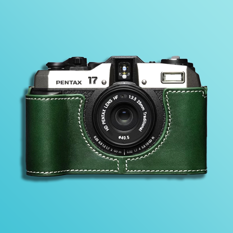 펜탁스 17 PENTAX 17 필름카메라 가죽 속사 하프 케이스 - 상품 이미지