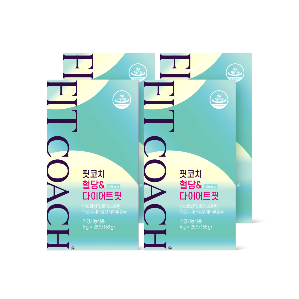 핏코치 혈당&다이어트 핏 청포도맛 28포, 4개