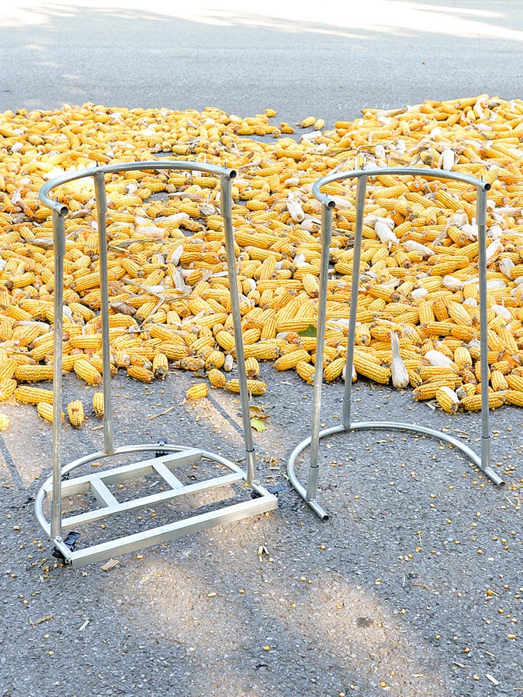 마대거치대 포대 수거함 자루 고정 장치 농작물 쌀 곡물 단순 (바퀴 없음) - 상세 이미지 4