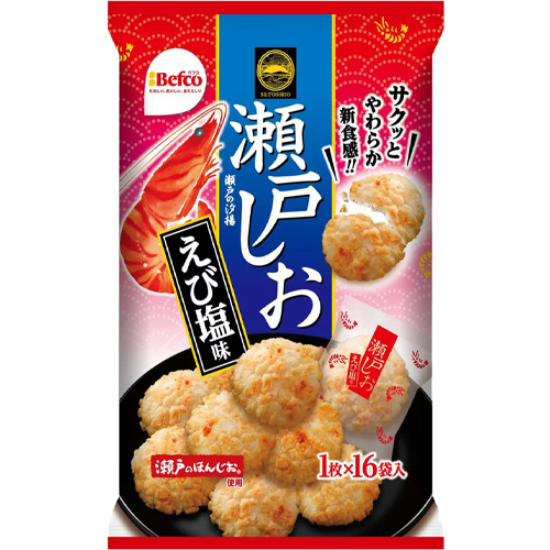 쿠리야마 세토의 시오아게 새우맛 쌀과자