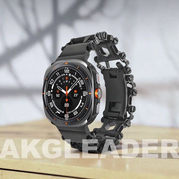 갤럭시워치 7 울트라 메탈 스트랩 접이식 교체 팔찌 밴드 실버 삼성 watch7ultra에 적합 47mm - 상세 이미지 3
