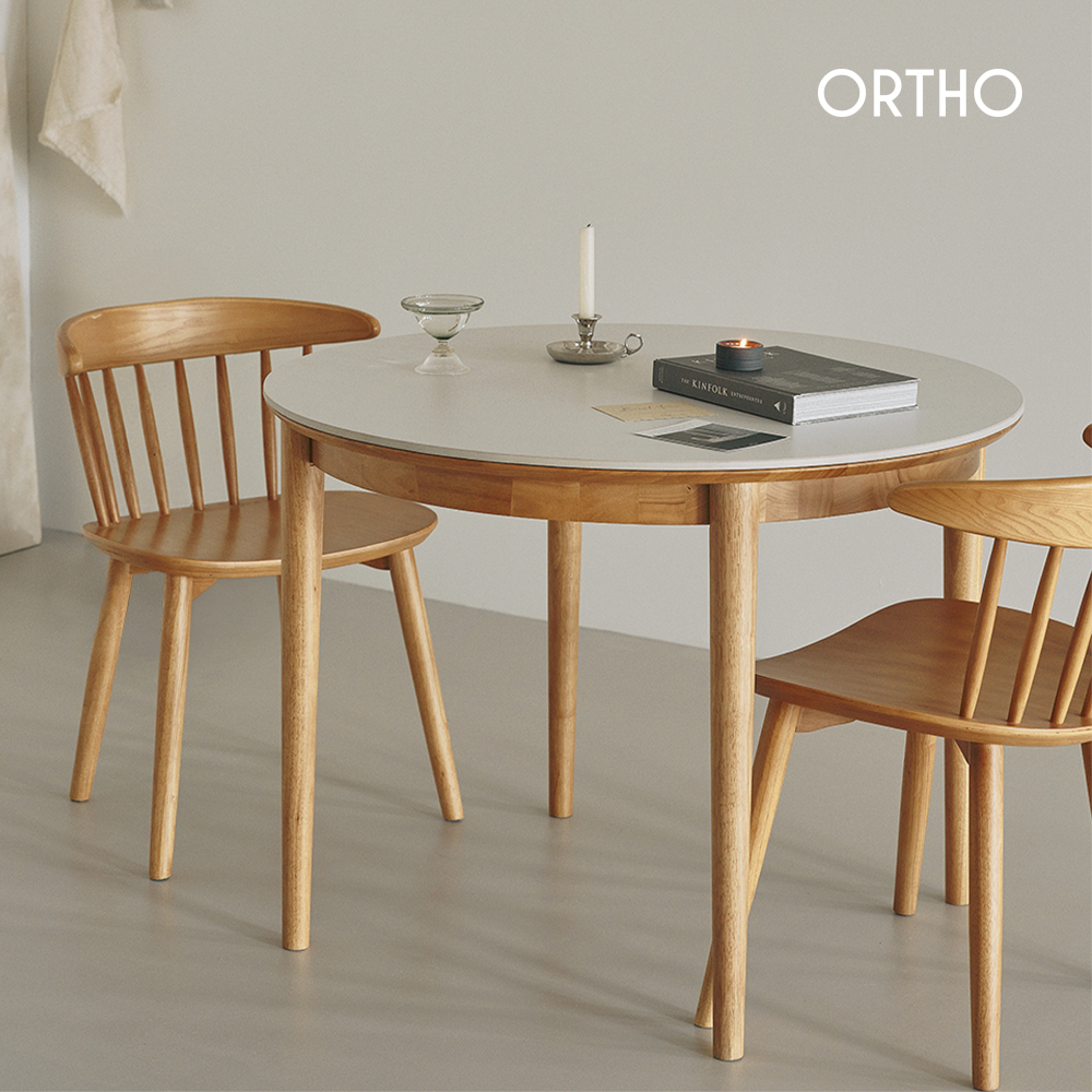 올쏘 진저 어반 원목 2인용 세라믹 식탁 세트