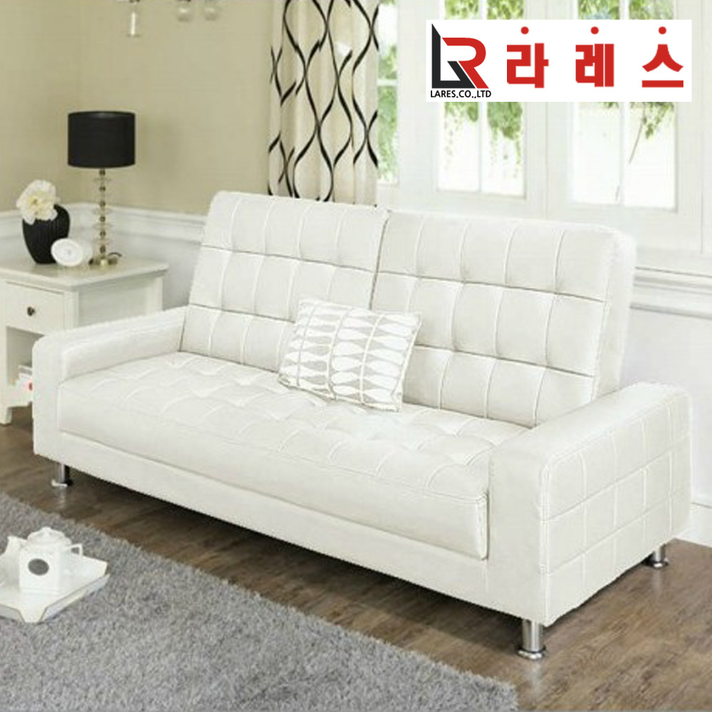게드 가죽 3인 소파베드