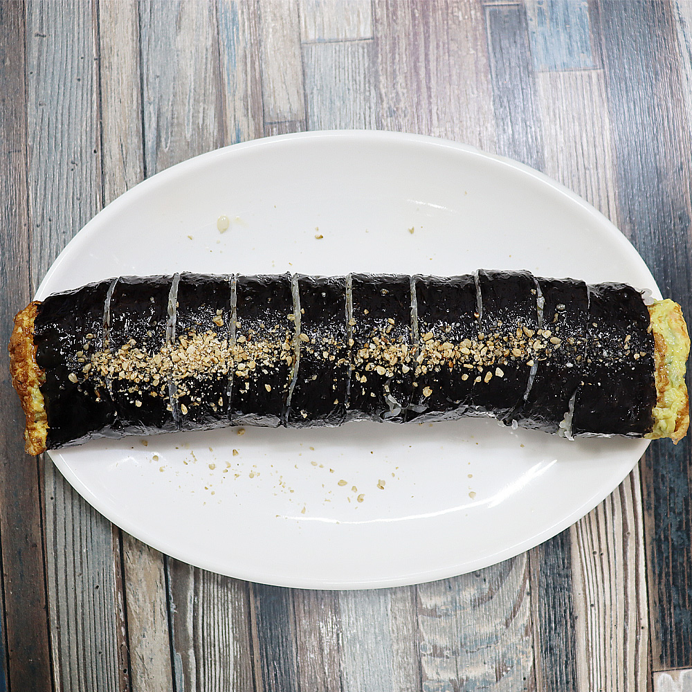 [거제시 배달] 매콤하게 먹는 땡초달걀통말이김밥 1줄 [거제고현 골목분식] : 동네시장 장보기