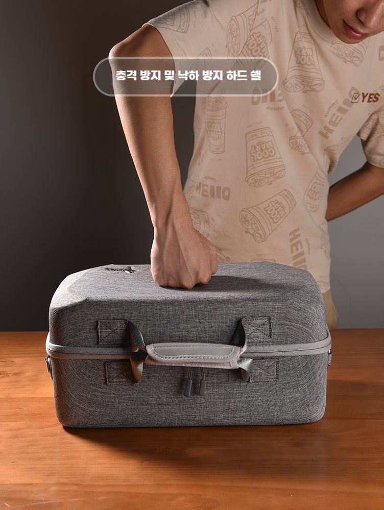 플스5 보관 가방 하드쉘 슬림 휴대용 대용량 여행 파우치 PS5 회색 보관 가방 이미지 7