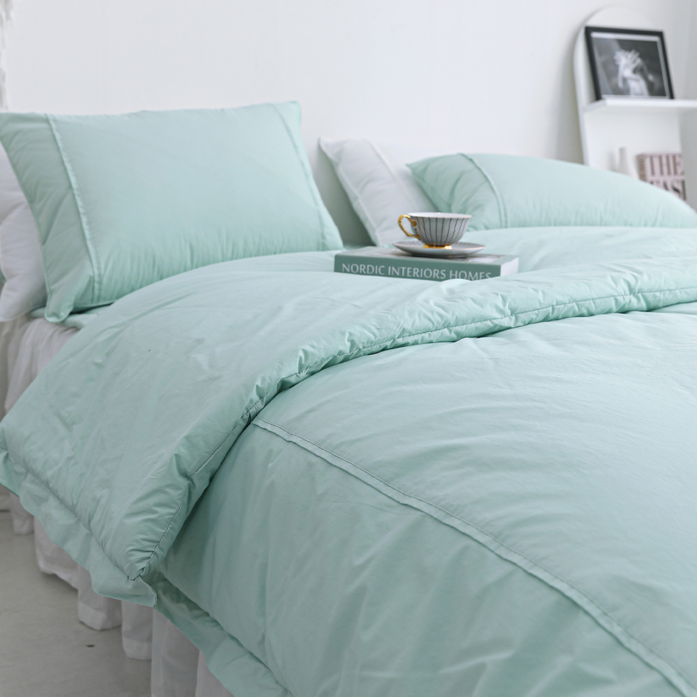 호텔이불 양면 고밀도 사계절이불 슈퍼싱글 퀸 옥수수솜 신혼침구 베이직 차렵