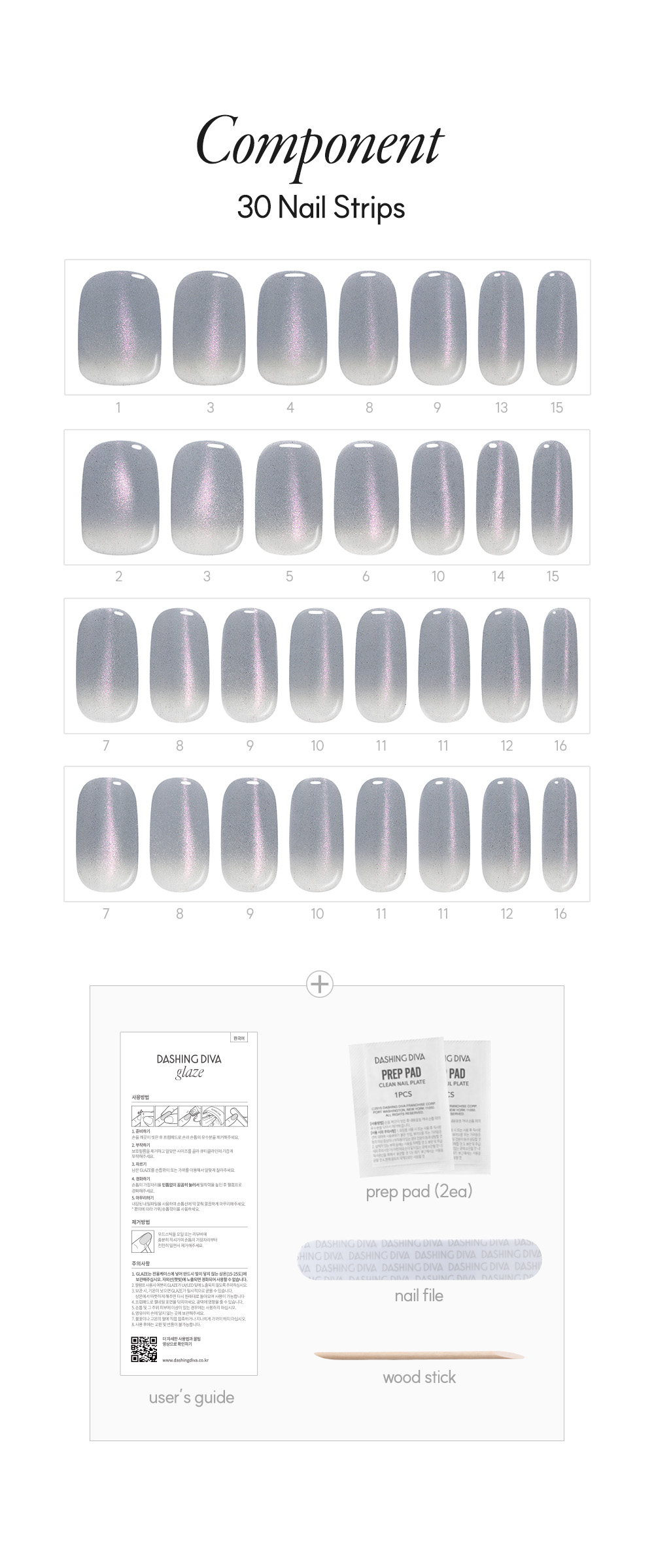 Dashing Diva Glaze Glint Dew Kit Components