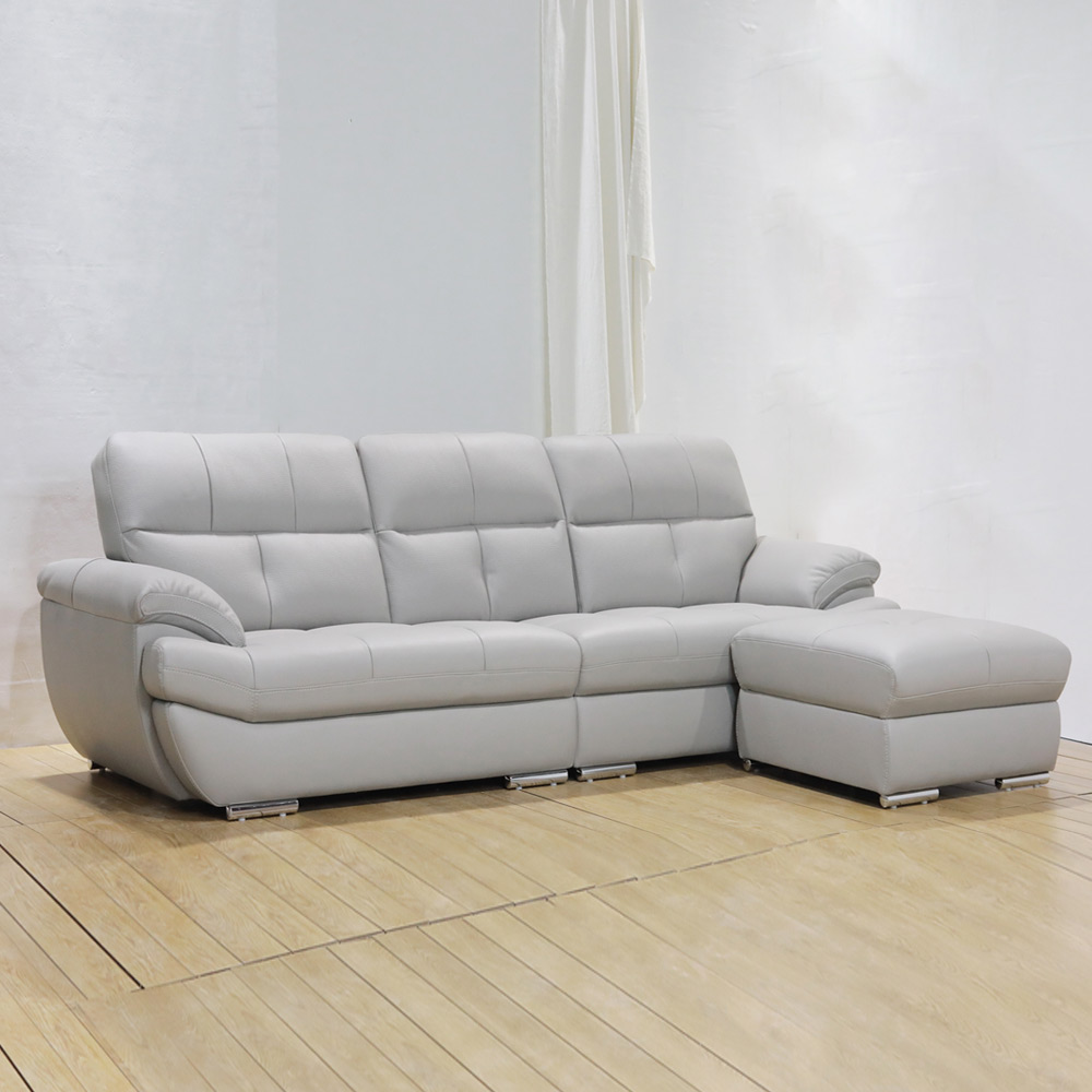 i104천연면피 소가죽 4인 스툴소파세트