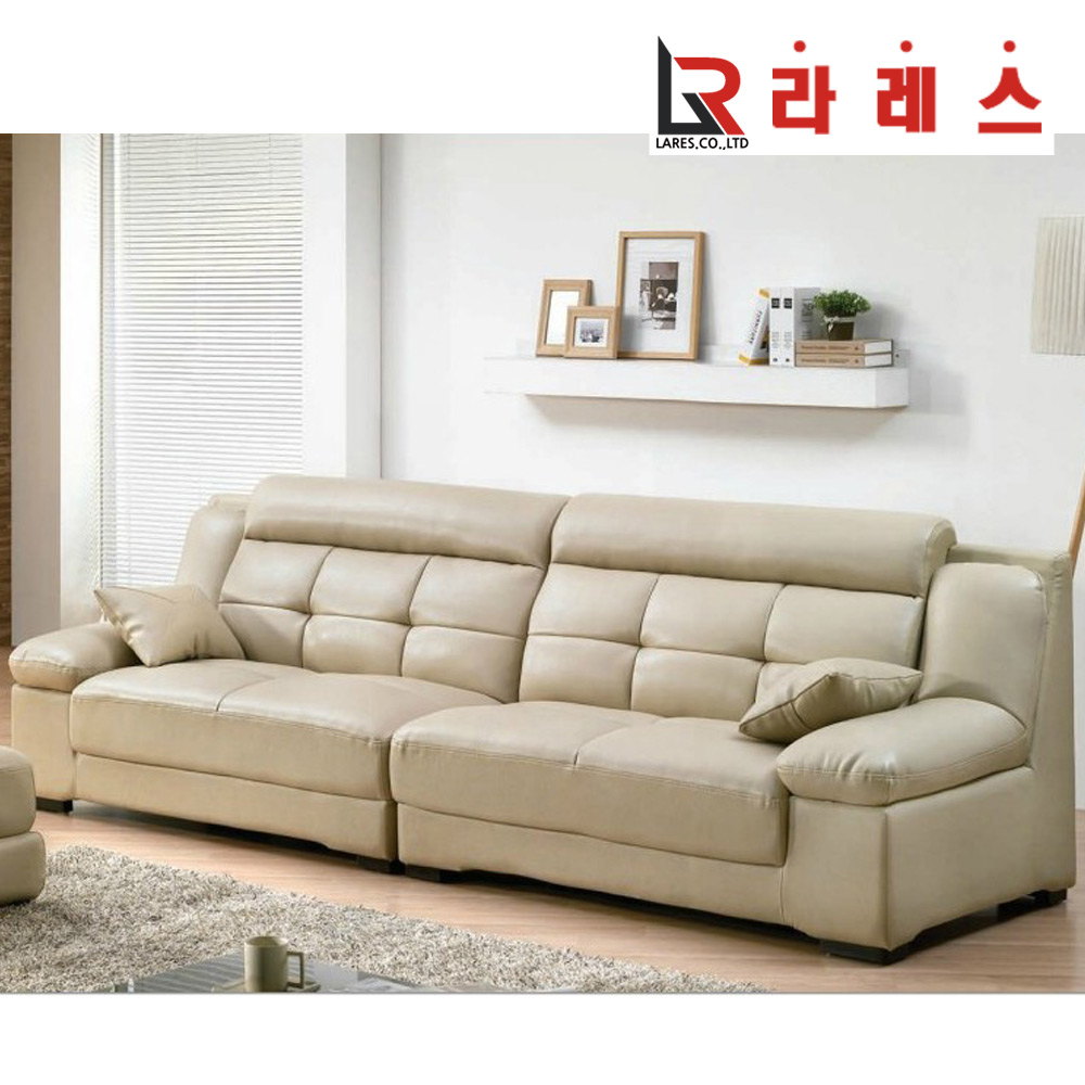 게이브 가죽 4인 소파 - 메인 이미지