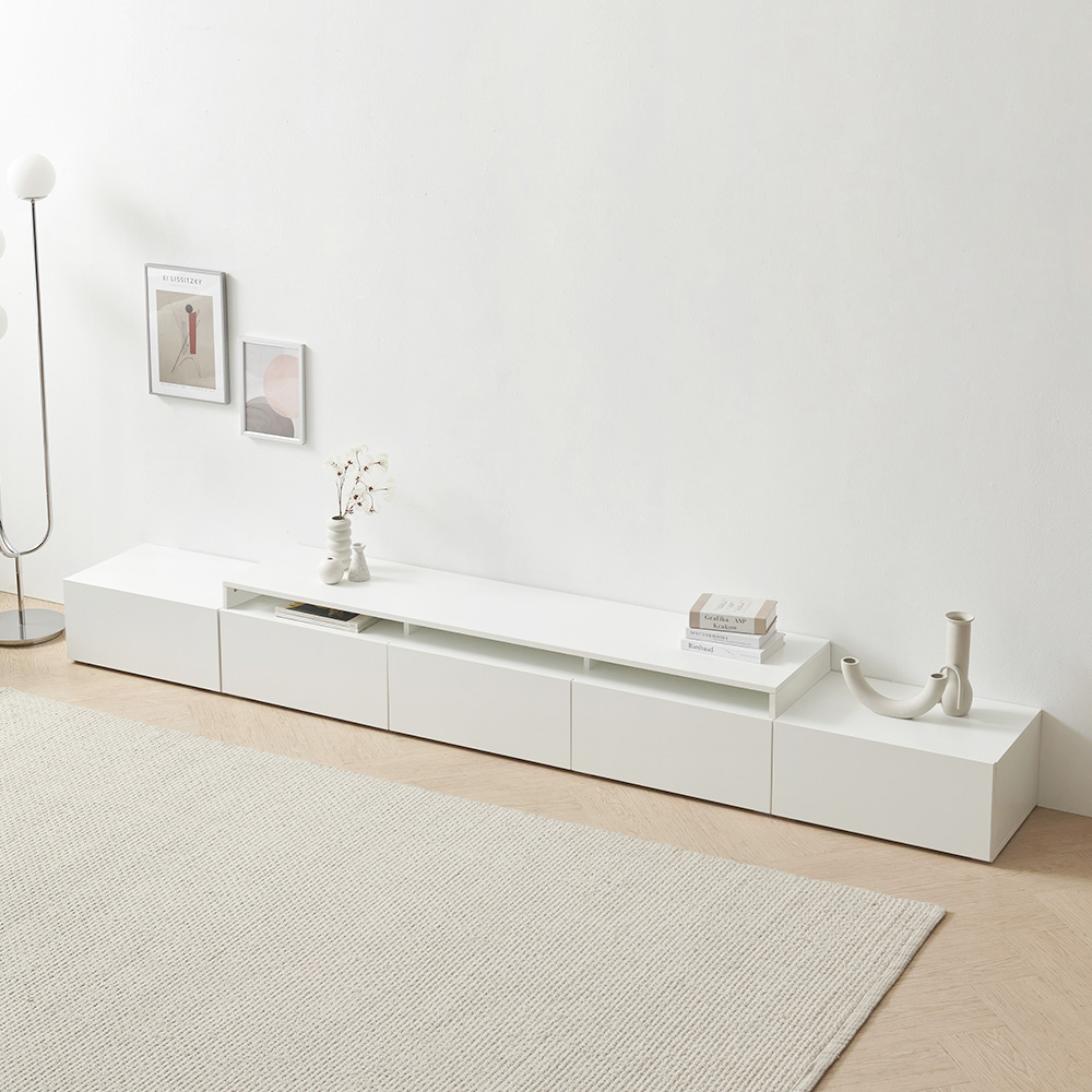 로즈스텔라 1800폭 낮은 거실장 티비다이 L040041