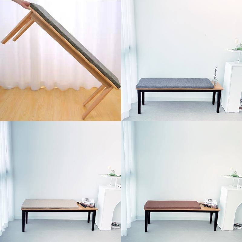 노리스 방석 벤치 의자 쿠션 130X35 긴방석 식탁 패드