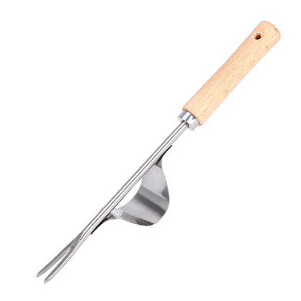 일반형 나무 핸드 잡초제거기 가정용 민들레 잔디 지렛대 풀 뿌리 뽑기 호미 텃밭 모종삽