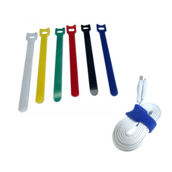 벨크로 타이 낱개 색상랜덤 찍찍이 컬러 매직 케이블 양면 컴퓨터 콘센트 선정리 전선정리 테이프 밴드