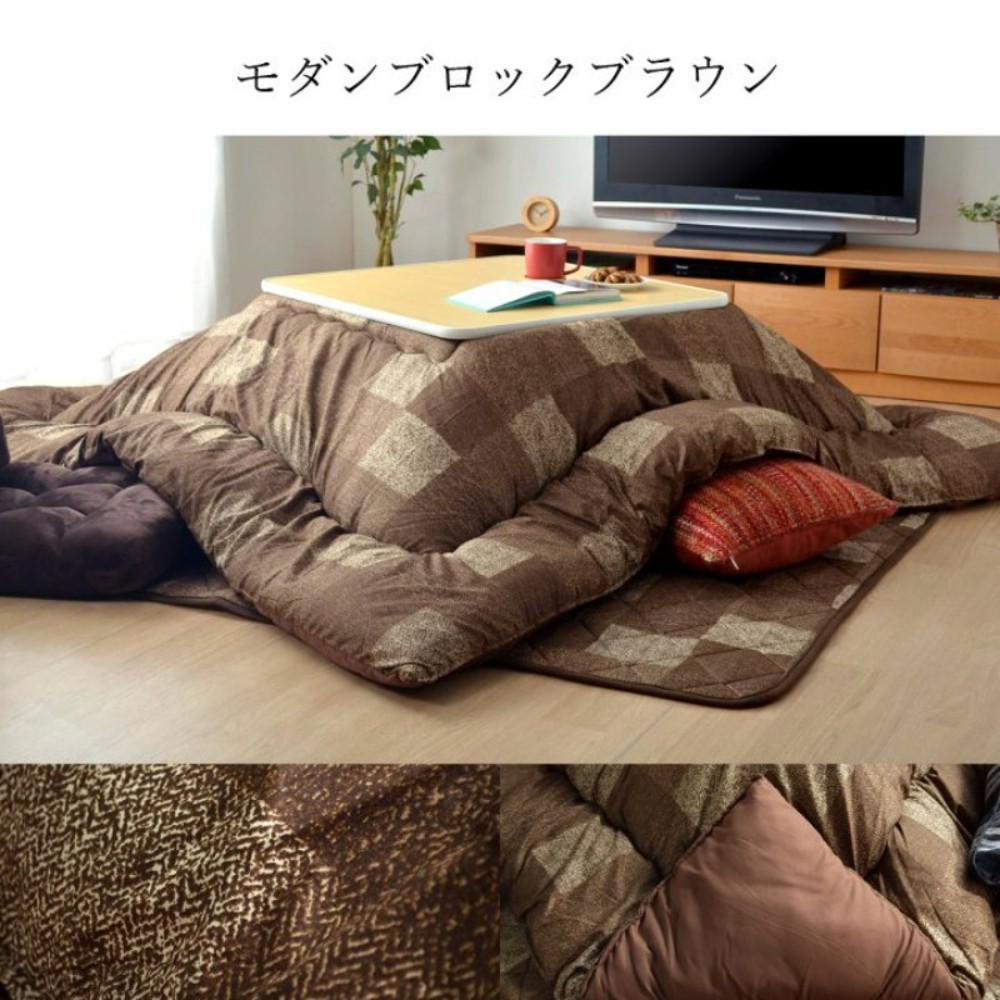 IKEHIKO 일본 코타츠 온열 사각 테이블 + 전용 이불 세트 - 상세 이미지 3