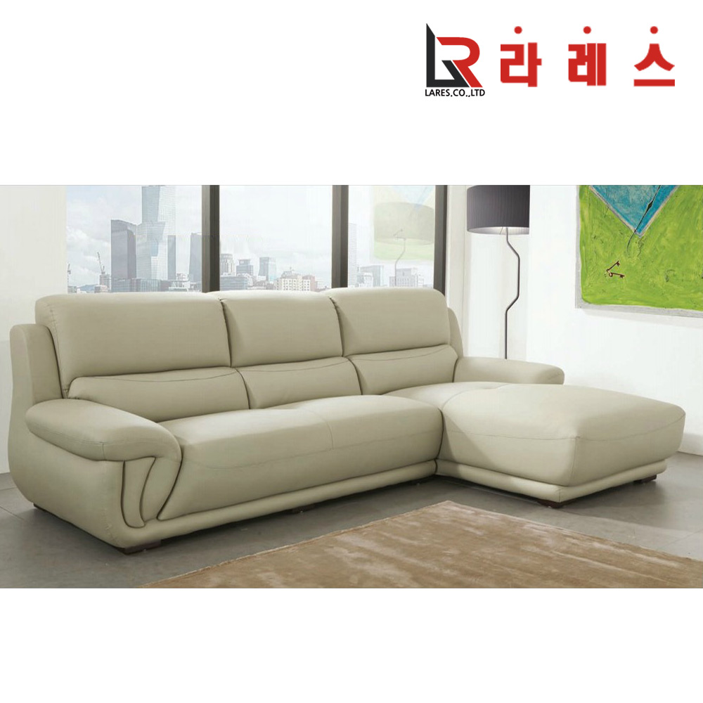 에이프 가죽 4인 카우치 소파