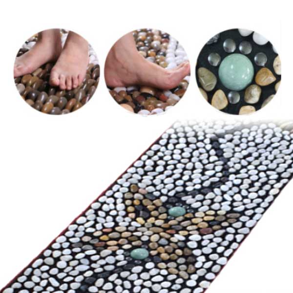 세운돌 나비 150x40 천연 돌매트 자갈 발 발바닥 지압판 지압매트 조약돌 마사지 카펫 추석명절 부모님 선물