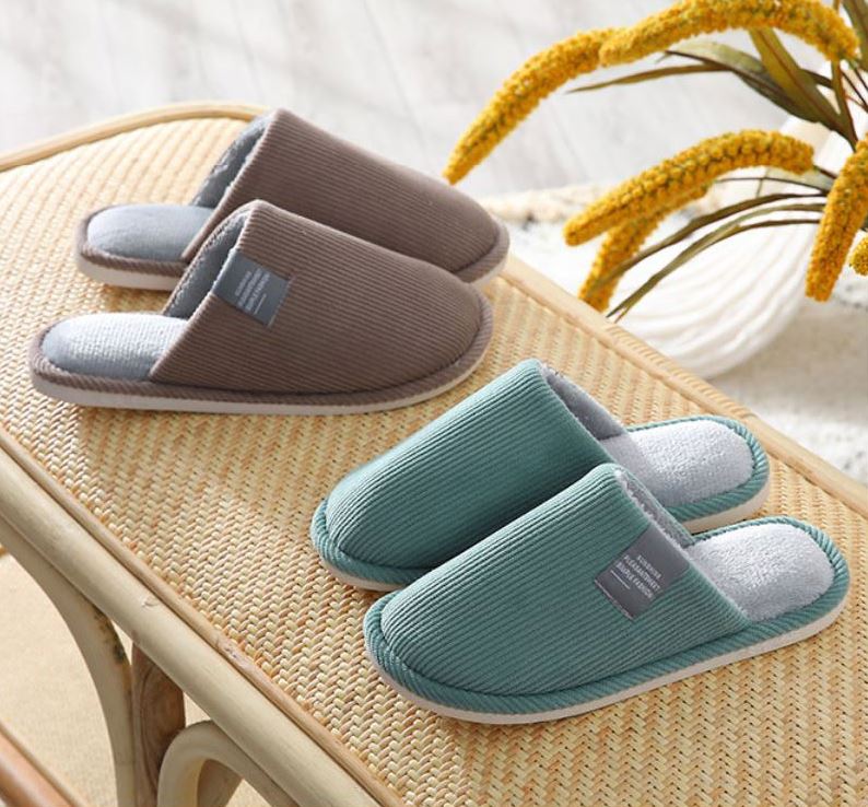 골지 털 실내화 쿠션 층간소음 슬리퍼 거실화 겨울 퍼 사무실 방한 보온 신발