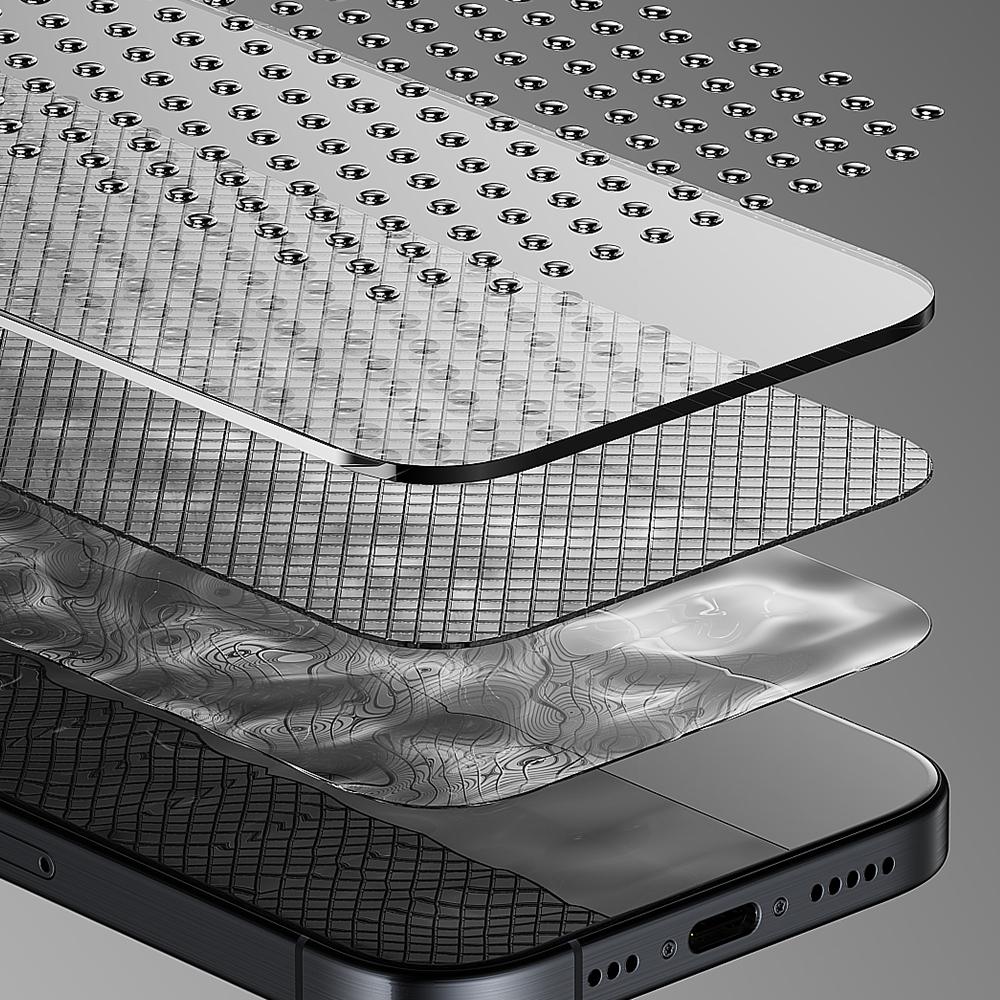 빅쏘 4D 풀커버 강화유리 필름 아이폰16 프로, 1매입