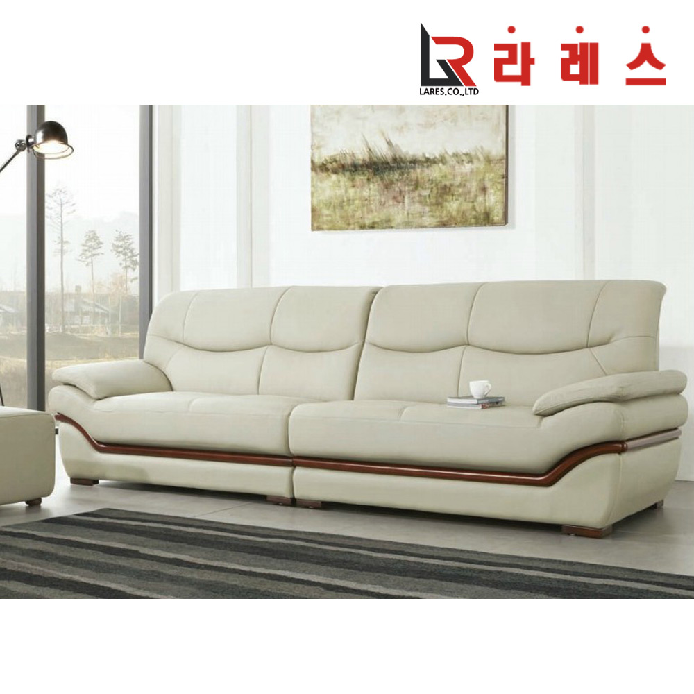 메이 가죽 4인 소파 - 메인 이미지