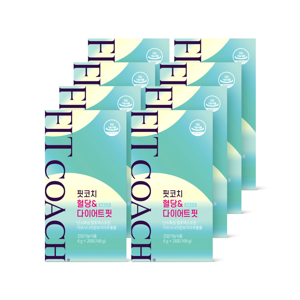 핏코치 혈당&다이어트 핏 청포도맛 28포, 8개