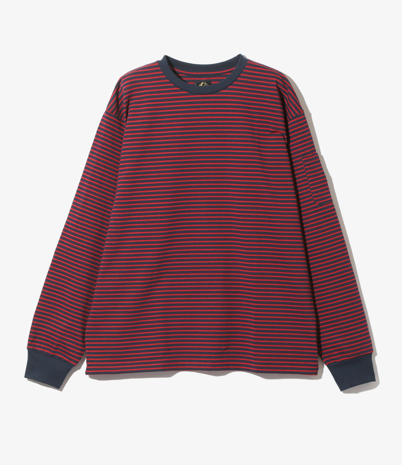 니들스 NEEDLES L/S 크루넥 코튼 ST.저지 긴팔 티셔츠 PU295 3컬러 - 상세 이미지 3