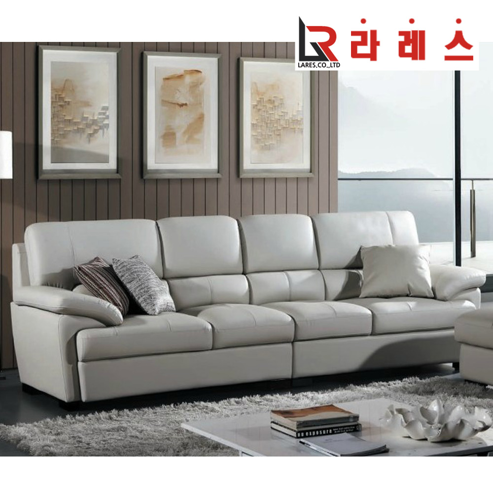 엘리나4 가죽 4인 소파